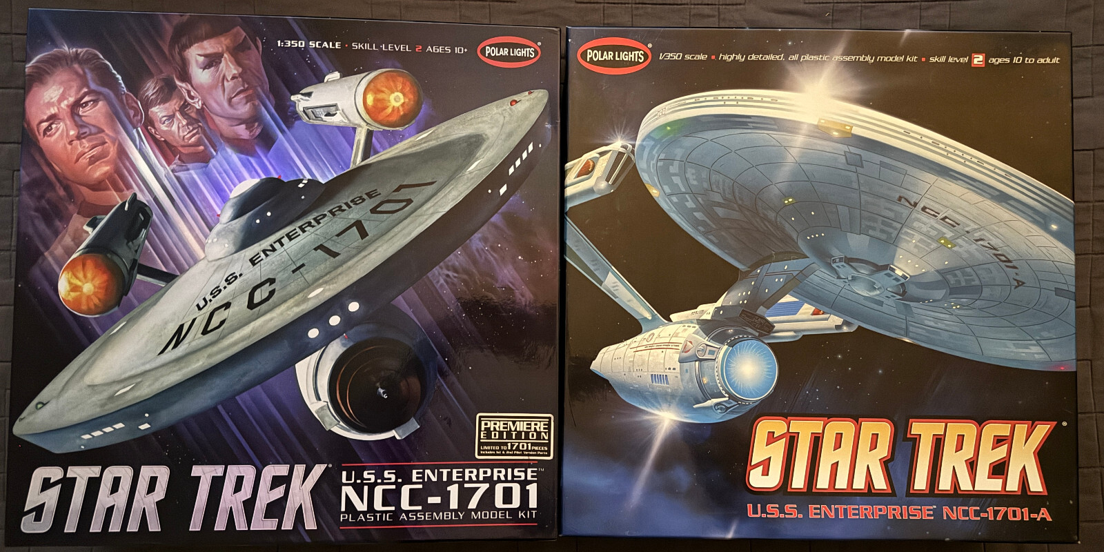 Star Trek Plastic Model Kit Lot Incl AMT/Ertl, Polar Lights, Vintage ...