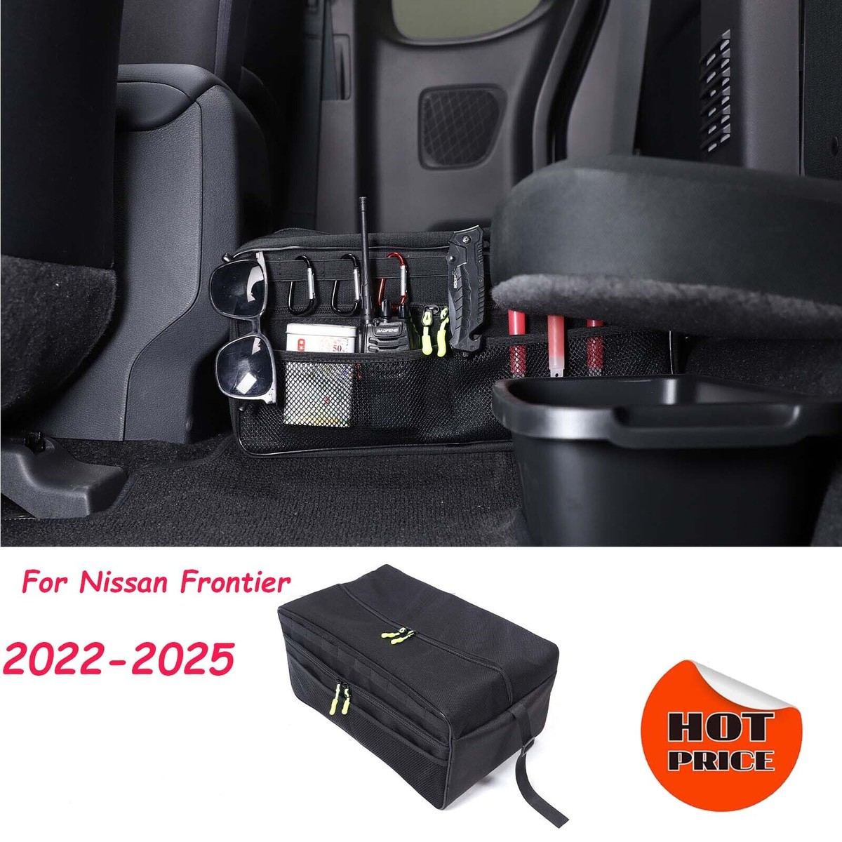 Rear Seats Between Storage Organizer Bag For Nissan Frontier 2022