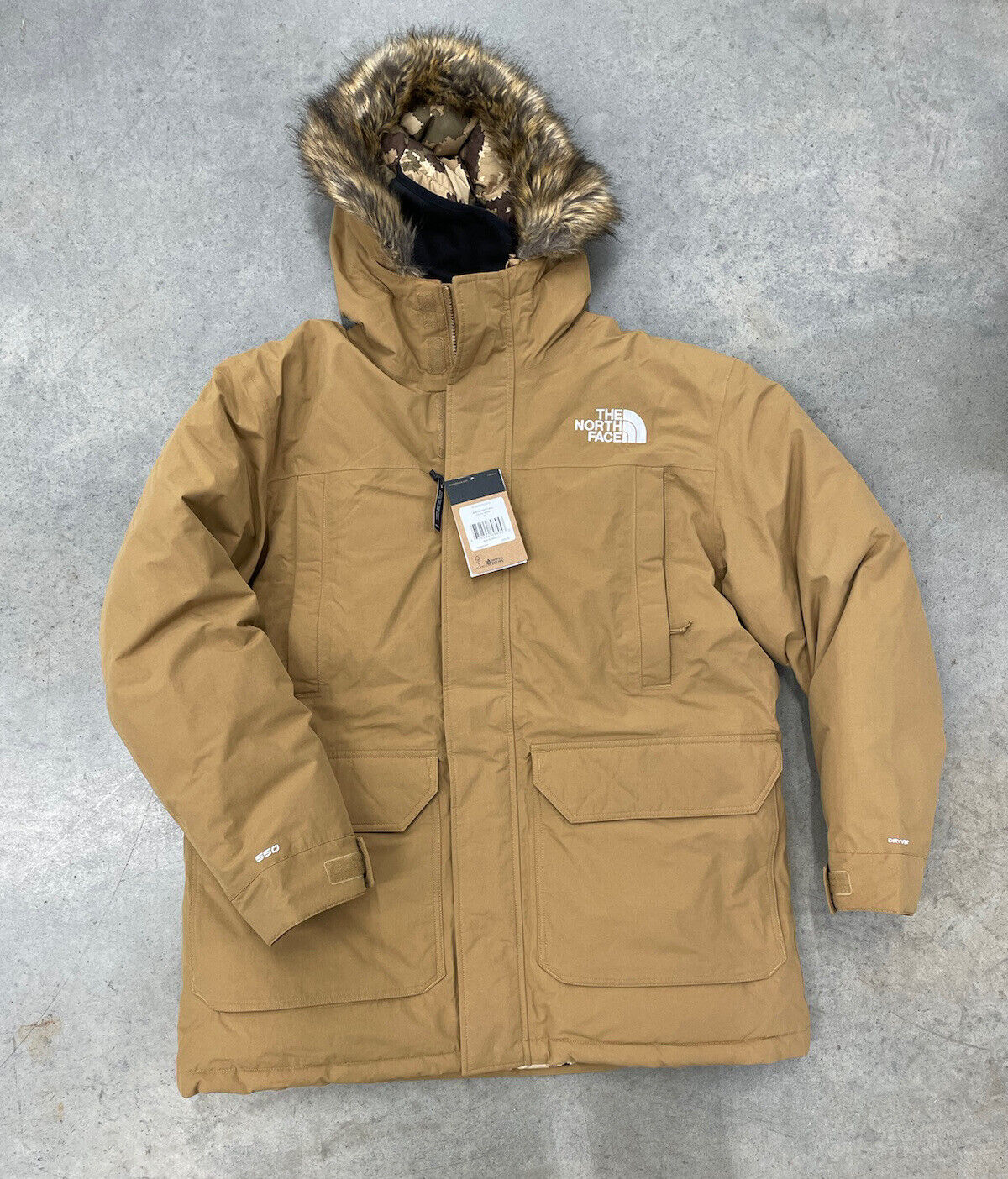 The North Face Down Parka Jacket Mens Utility Brown eBay