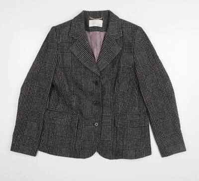 Amaranto Damen Blazer grau kariert Größe 14