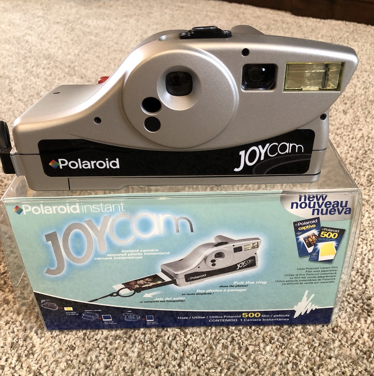 Polaroid Joycam Instant Camera Black Point and Shoot Vintage In Box Uses  500 74100311823