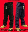 Adults Cargo Combat Work Trousers Black & Navy 30"w - 50"W 30"L, 32"L Unisex