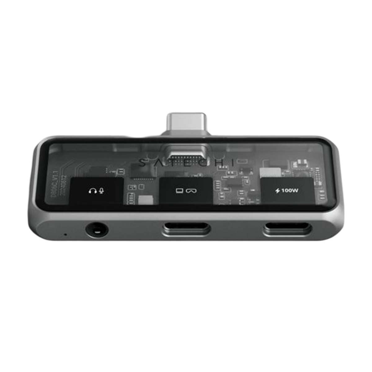 Hub USB Mobile XR pour télétravail avec adaptateur vidéo 4K et audio portable gris
