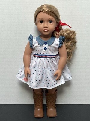NEW Our Generation 18  Shelley Equestrian Doll Polka Dot Dress/Panties & Boots