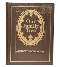 VTG A History of Our Family Tree Genealogy BLANK UNUSED 1977 Brown  Gold READ