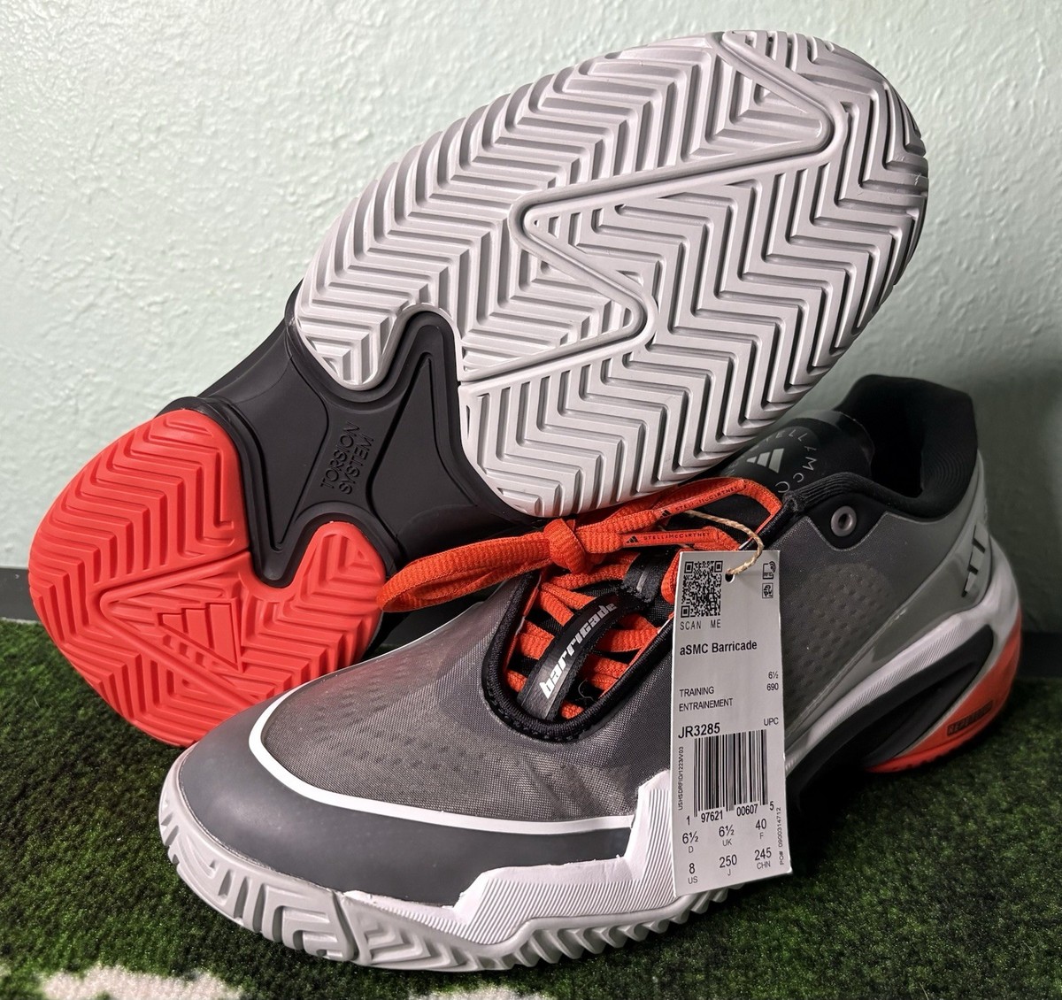  stella mccartney BARRICADE M ネイビー US W 8/M 7 - Stella McCartney x Adidas Barricade “Charcoal Orange