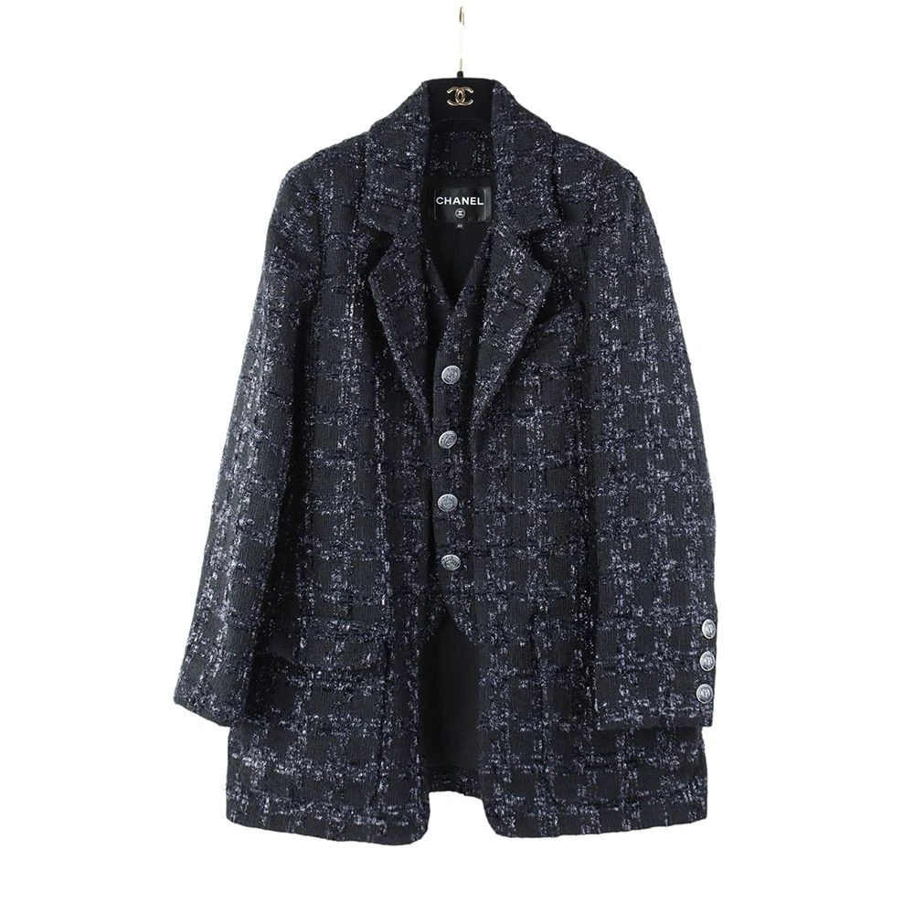 Giacca tweed CHANEL fantasia scintillante 40 P59400V36507 127468814