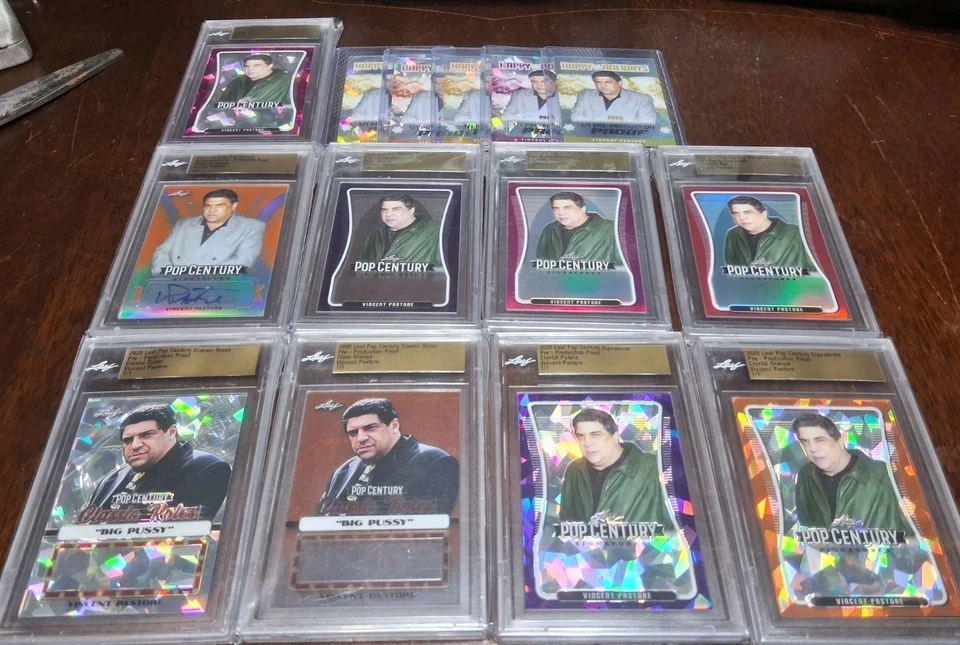 Lote de cartas 14 hojas Pop Century Vincent Pastore 1/1 1 de 1 colección Soprano automático Foto 4 de 4