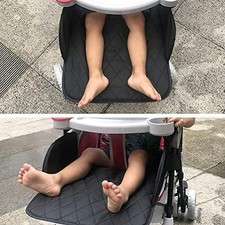 Universal Baby Stroller Footrest Extension Foot Stool Leg Support Pad Black