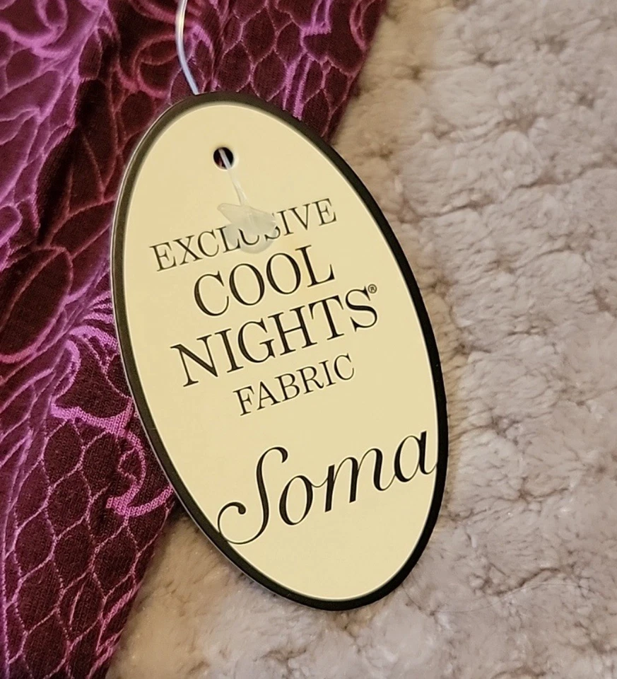 Soma Intimates классные ночи фиолетовый печать без рукавов роскошный сна рубашка LG новый - Изображение 4 из 4