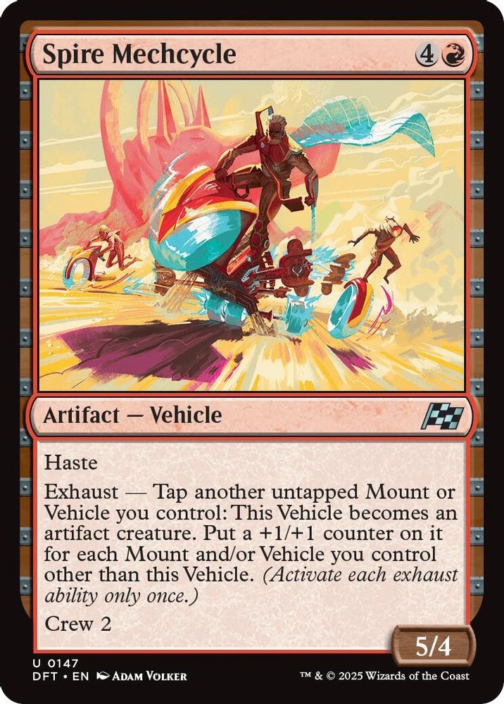 2025 Magic: The Gathering: DFT - Spire Mechcycle (#147, Uncommon, Near Mint)