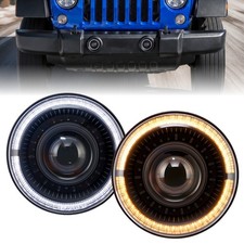 Pair 7inch Led Headlight Drl Lamp Projector For Jeep Wrangler Cj Jk Tj Lj 1997