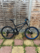 Carrera Mountain Bike Full Suspension 26in Large Black/Blue Mech Disc Brakes
