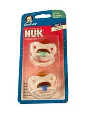 Gerber NUK Orthodonic Pacifier Size 1 0-6 Months Vtg 1997 Classic Colors