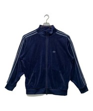 adidas          velour track jacket navy JM2269