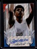 2021-22 Leaf Metal Ousmane Dieng Portrait Auto Red White Blue Wave #/7 USA