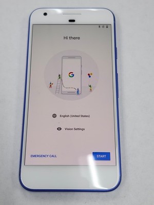 DEFECTIVE - Google Pixel 1 - 32GB- Blue - Unlocked - Pixel - 12382