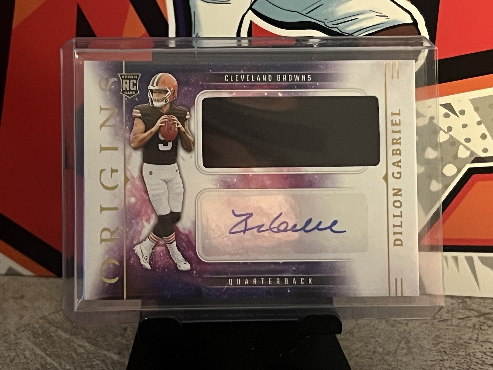 2025 Panini Origins Dillon Gabriel RPA RC #RJJ-DGL Rookie Patch Auto Browns