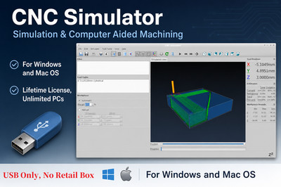   CNC simulator software for CAD CAm milling machine or router