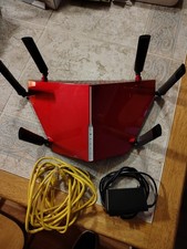 D-Link AC3200 DIR-890L Tri Band Gigabit WiFi Router Red Excellent Condition 