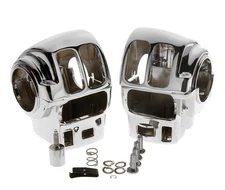 Custom Chrome Handlebar Switch Housings Harley Touring Models 96-06 Radio Cruise