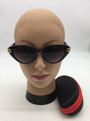 Dior Women's Full Rim Black Frame Fashion Sunglasses 54-16-143 Grey Lenses