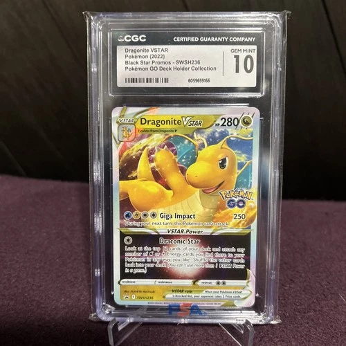 2022 Pokemon Black Star Promos SWSH236 Dragonite VSTAR CGC 10 GEM MINT