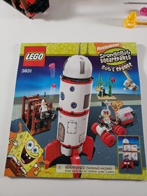 Lego SpongeBob SquarePants 3831 "Rocket" parts and Instruction Manual booklet
