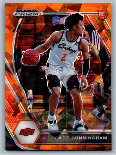 2021-22 Panini Prizm Draft Picks - Cade Cunningham #1 Orange Ice Prizm (RC)