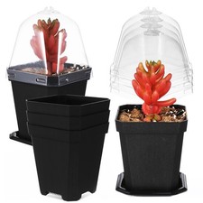  5 Pcs Jardinières Pour Plantes D'intérieur Pot De Fleur En Plastique Pots Semis