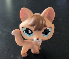 RARE Littlest Pet Shop Fox Blue Teardrop Eyes...