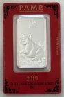 2019 PAMP LUNAR SERIES YEAR OF THE PIG 1 oz .999 FINE SILVER IN ASSAY CARD