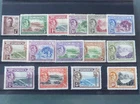 DOMINICA 1938 ONWARDS GVI DEFINITIVES, SET OF 15 MINT IN CARD