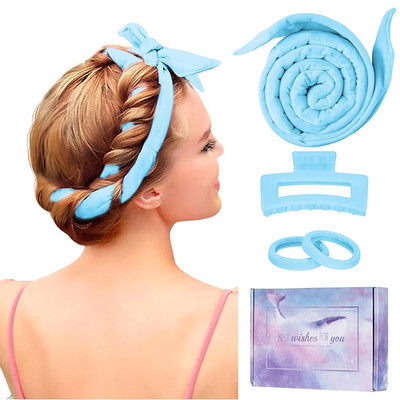 Heatless Curling Rod Headband, Upgraded 60'' Extra Long Heatless Curls Headband S