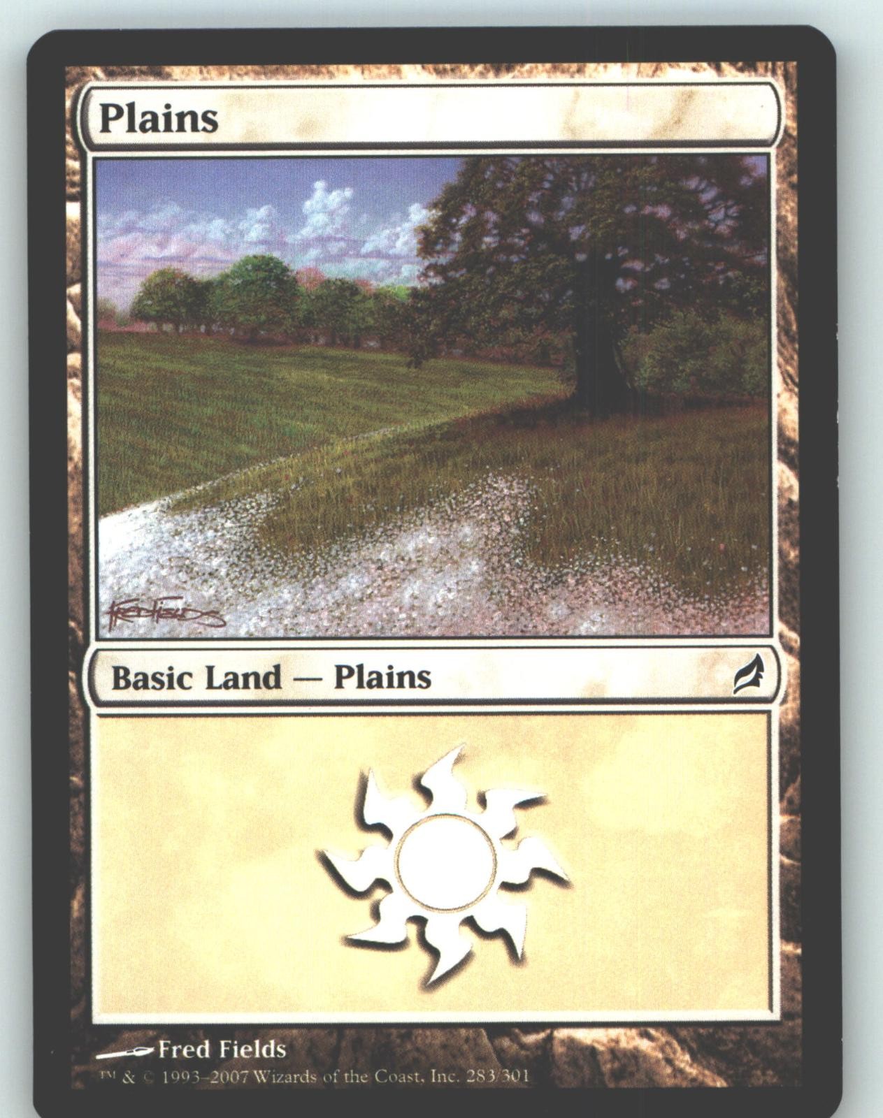 Plains (283) 283 Land Lorwyn Magic: The Gathering Lightly Played