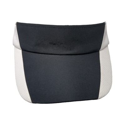 Headsweats Strapback Visor Hat Black One Size Adjustable Outdoor Blank