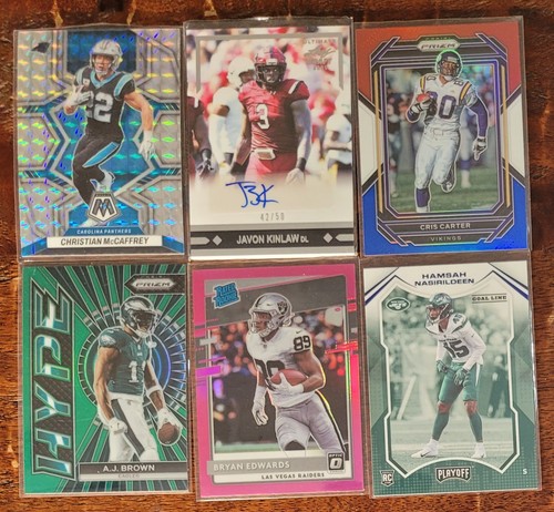 NFL Football 80 Card Lot Auto, #d, Prizm, Inserts, Parallel - Hurts Burrow Olave - Picture 4 of 7