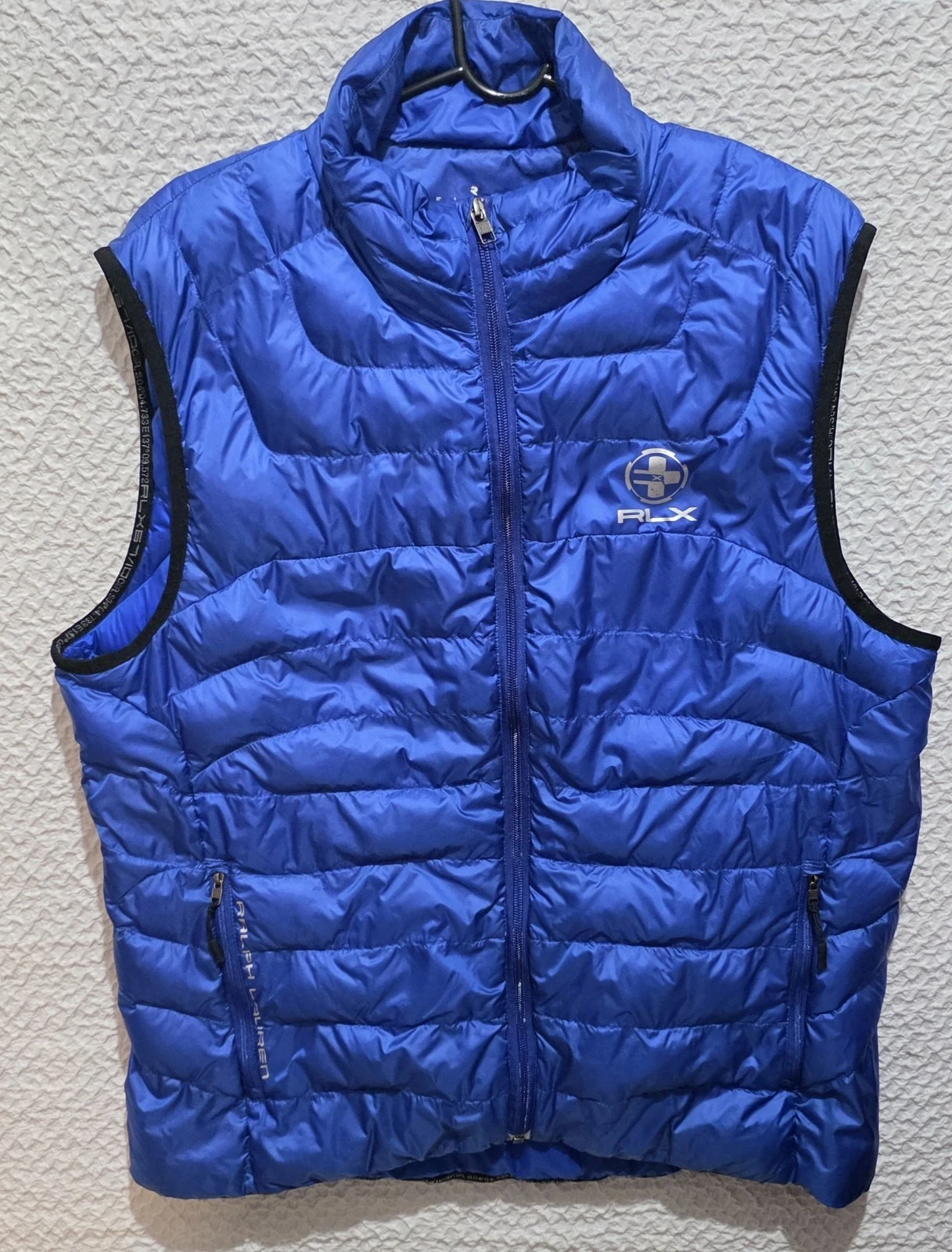 RLX Ralph Lauren Down Vest Men's XL (24x27) Blue Puffer 80 Down/20 Feathers