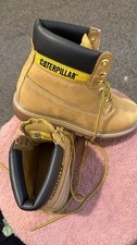 MENS LEATHER SAFETY WORK BOOTS STEEL TOE CAP ANKLE 6" COMFORT HIKER SHOES SIZE
