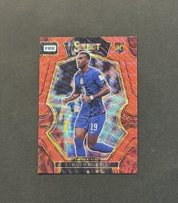 2022-23 Panini Select FIFA #180 Haji Wright Mezzanine Red Wave Prizm RC