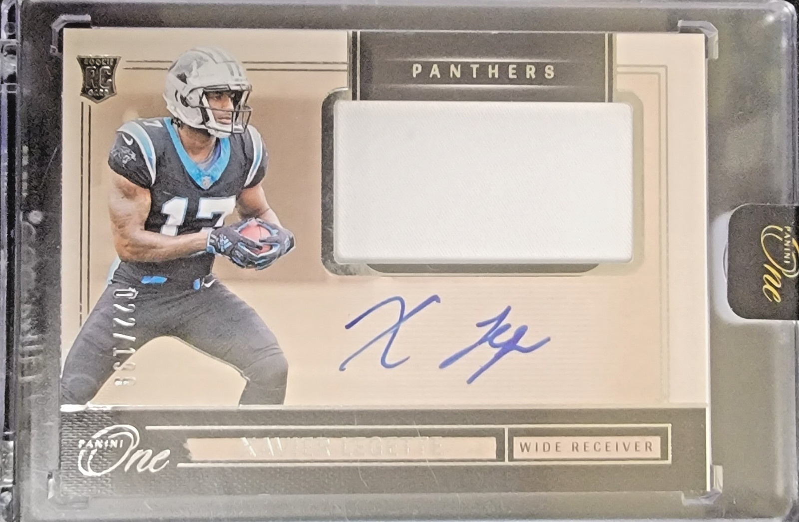 Xavier Legette Panini One #6 Patch Autograph