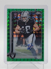 JACK BECH 2025 TOPPS CHROME ROOKIE AUTO GREEN GEOMETRIC REFRACTOR /99 Q6633