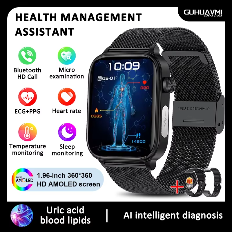 Uric Acid Watch With Ecg And Blood Pressure 2025 New For Xiaomi