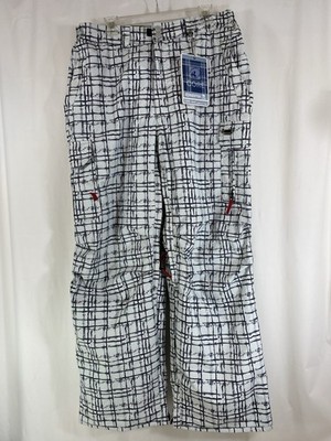 Ripzone Core 5000mm Cargo Ski Snowboard Pants Alloy Plaid 5776506PLS With Tags