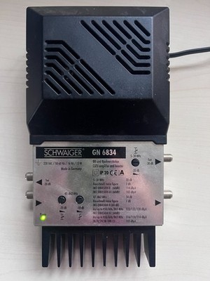 Schwaiger GN 6834 BK-und Nachverstärker CATV amplifier and booster