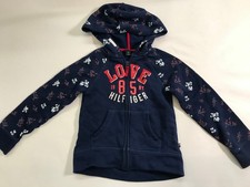 Tommy Hilfiger Girls Full Zip Hoodie Dark Blue Size S 7 