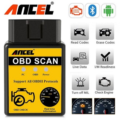 ANCEL Universal-ELM327 OBD2 BT Auto-Diagnosegerät Check-Engine   Code-Reader
