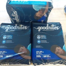 Goodnites Boys Nighttime Underwear, Size XXL 120-165 lbs, 54 Ct, Packaging