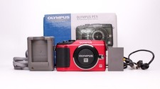 Olympus PEN E-PL2 12.3MP Digital Camera - Red - MINT Shutter count only 558 