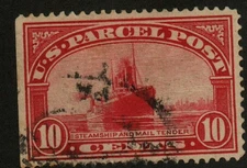 US #Q6 used Parcel Post ship